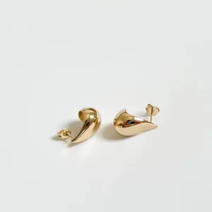 BRINCO PINGO GOTA MEDIA BANHADO A OURO 18K