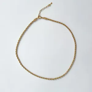 Colar cordão Baiano banhado a ouro 18k Ajustável