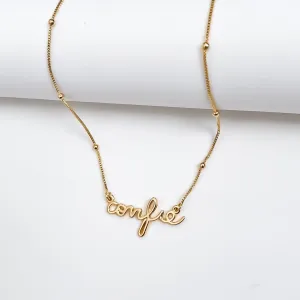 Colar Confie banhado a ouro 18k