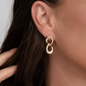 Brinco Infinito Banhado a Ouro 18K