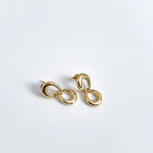 Brinco Infinito Banhado a Ouro 18K