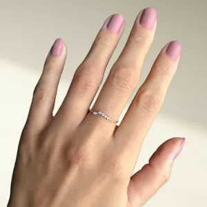 ANEL PRATA 925 TRANÇADO COM ZIRCORNIAS