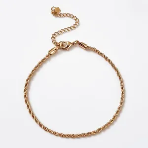 PULSEIRA CORDÃO BAIANO 1,5 MM BANHADO A OURO 18K