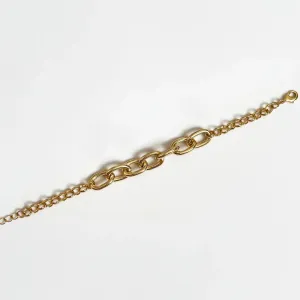 PULSEIRA ELOS REDONDO BANHADO A OURO 18K