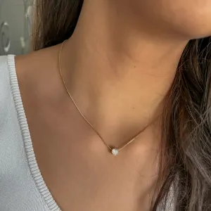 Colar Ponto de luz banhado a ouro 18K
