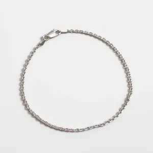 Pulseira masculina cadeado em prata 925 20cm