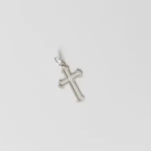 Pingente masculino crucifixo vasado prata 925