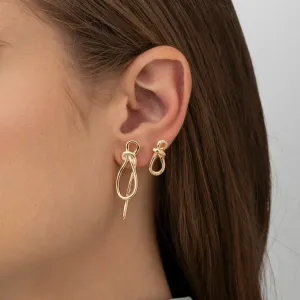 BRINCO NÓ BANHADO A OURO 18K