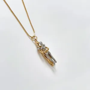 Colar Abraço Eterno com mix de banhos