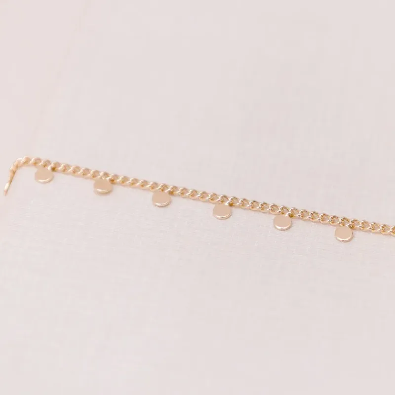 PULSEIRA BOLINHA LISA BANHADO A OURO 18 K