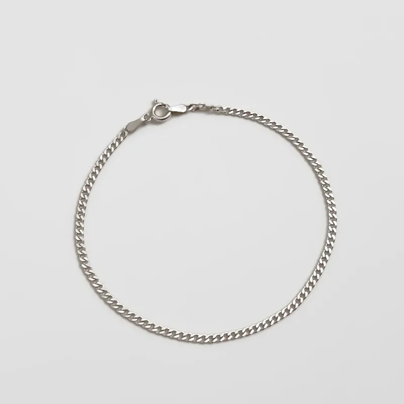 Pulseira masculina Grumet em prata 925 20Cm