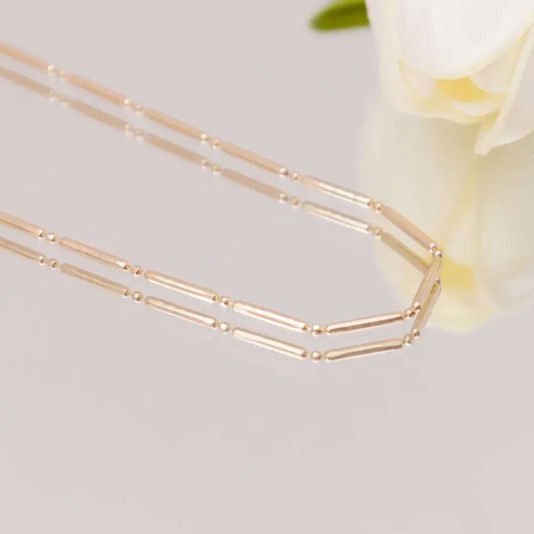 COLAR PALITO COM ESFERA LISA BANHADO A OURO 18K
