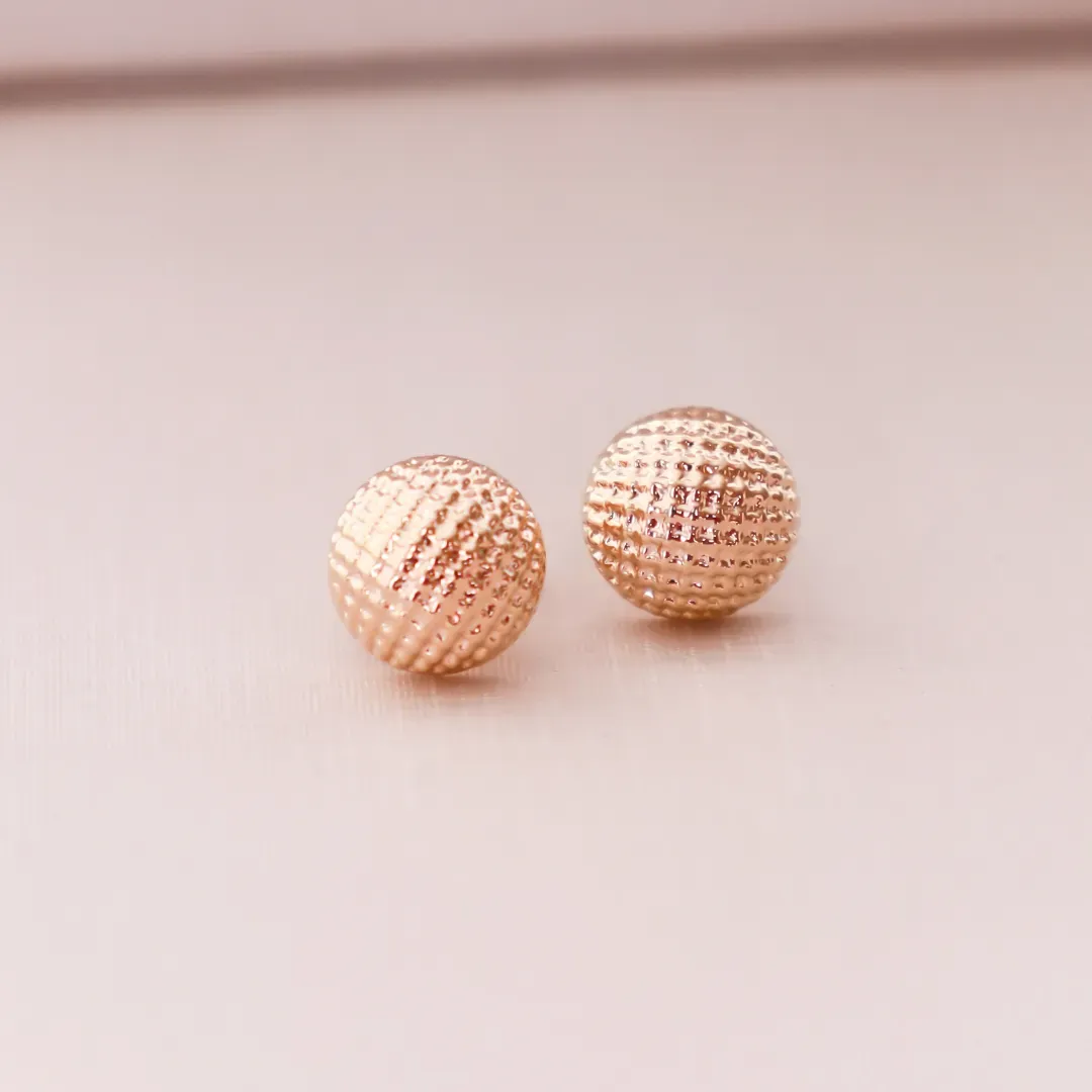 BRINCO ESFERA TRABALHADO BANHADO A OURO 18K