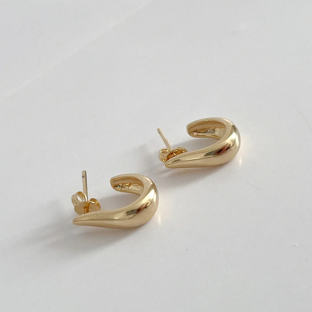 BRINCO GOTA BOLD BANHADO A OURO 18K