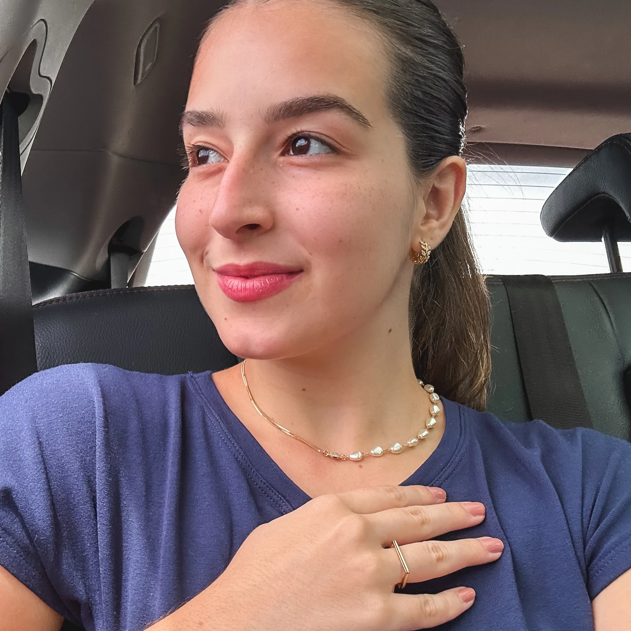 ANEL QUADRADO LISO BANHADO A OURO 18K