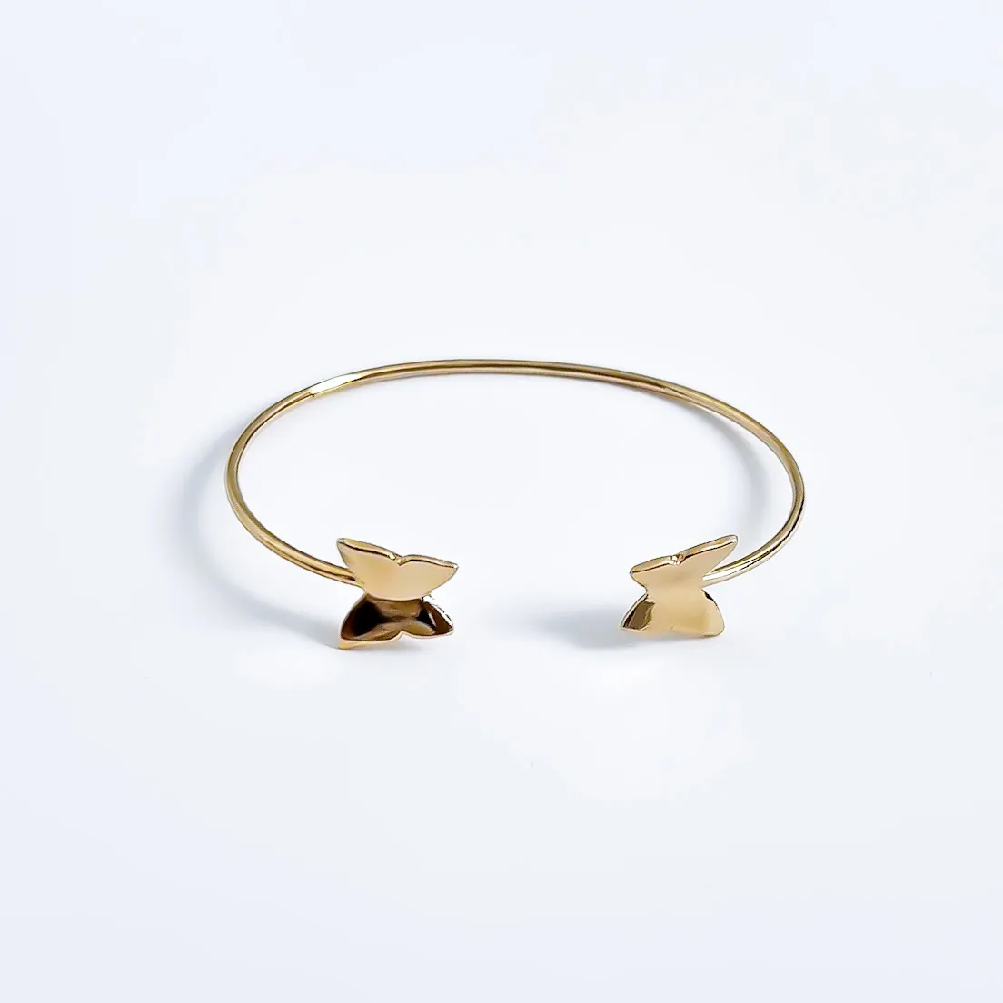 Bracelete de Borboletas banhado a ouro 18k
