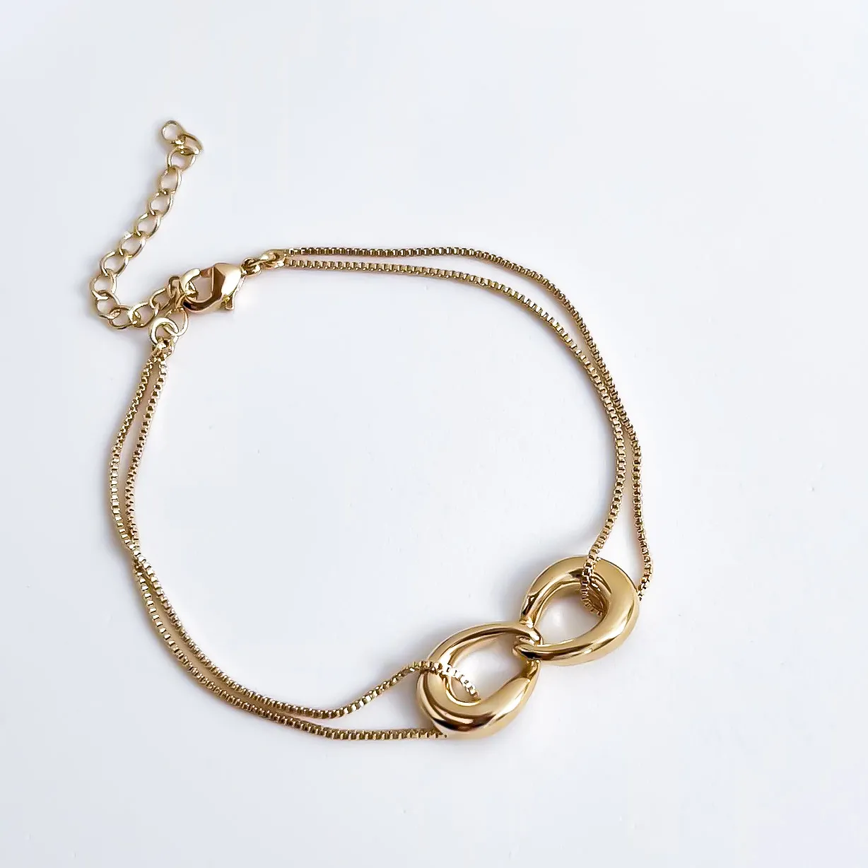 Pulseira infinito Banhado a ouro 18K