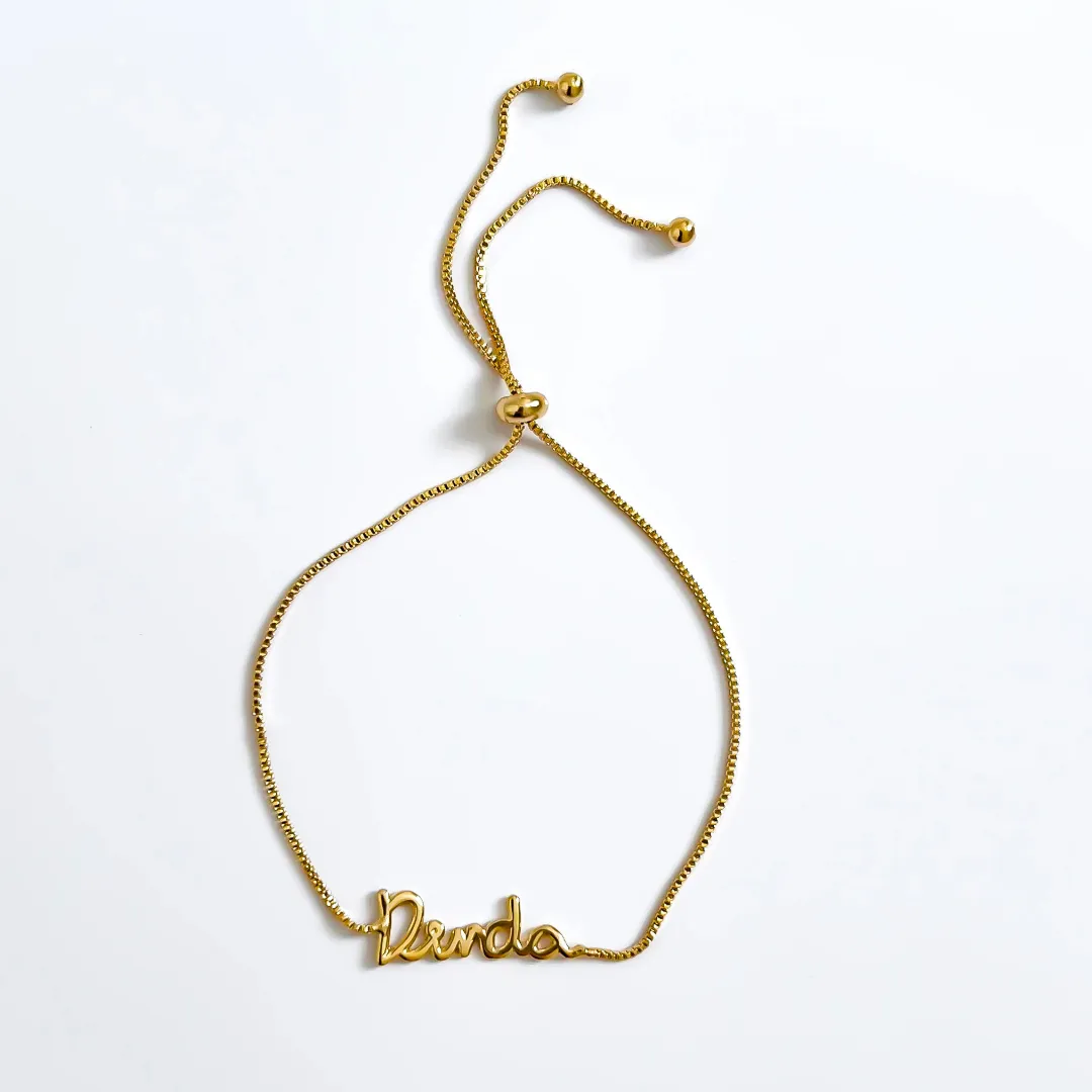 Pulseira personalizada com o nome 
