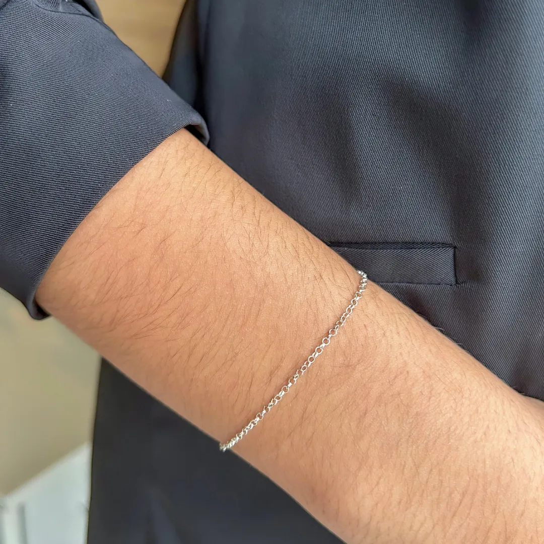 PULSEIRA PRATA 925 ELO REDONDO