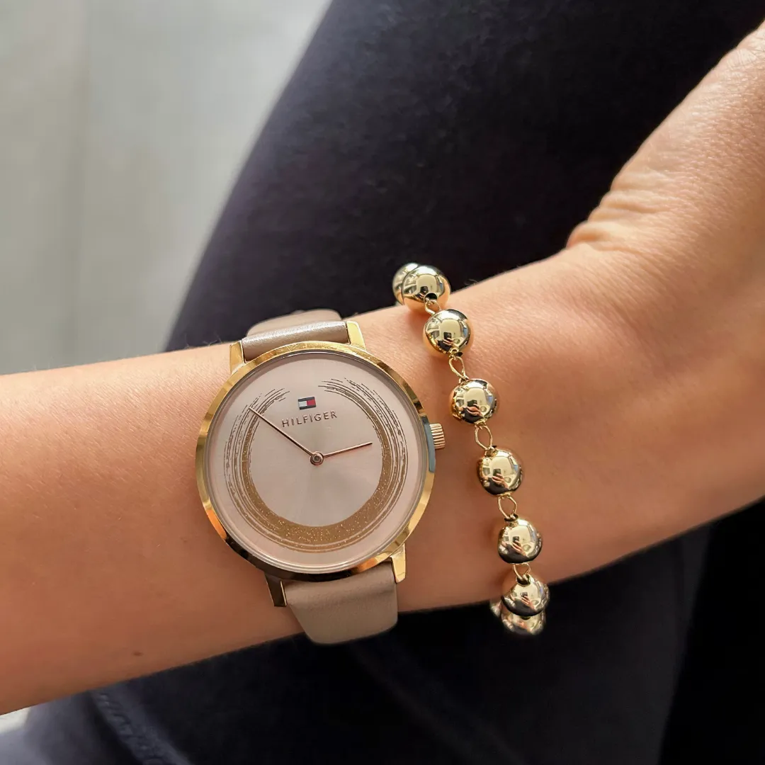 PULSEIRA ESFERAS DOURADA BANHADO A OURO 18K