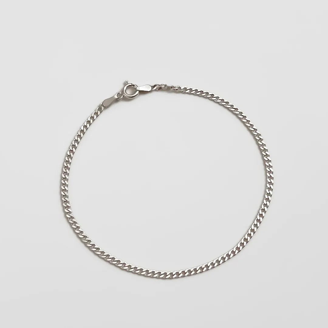 Pulseira masculina Grumet em prata 925 20Cm