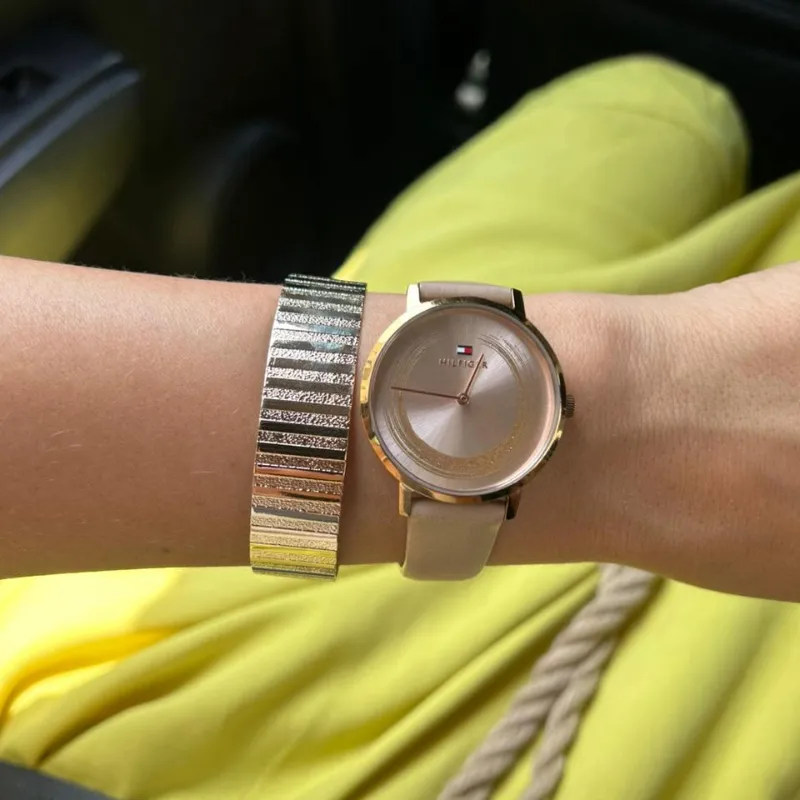 Bracelete textura banhado a ouro 18k ajustável