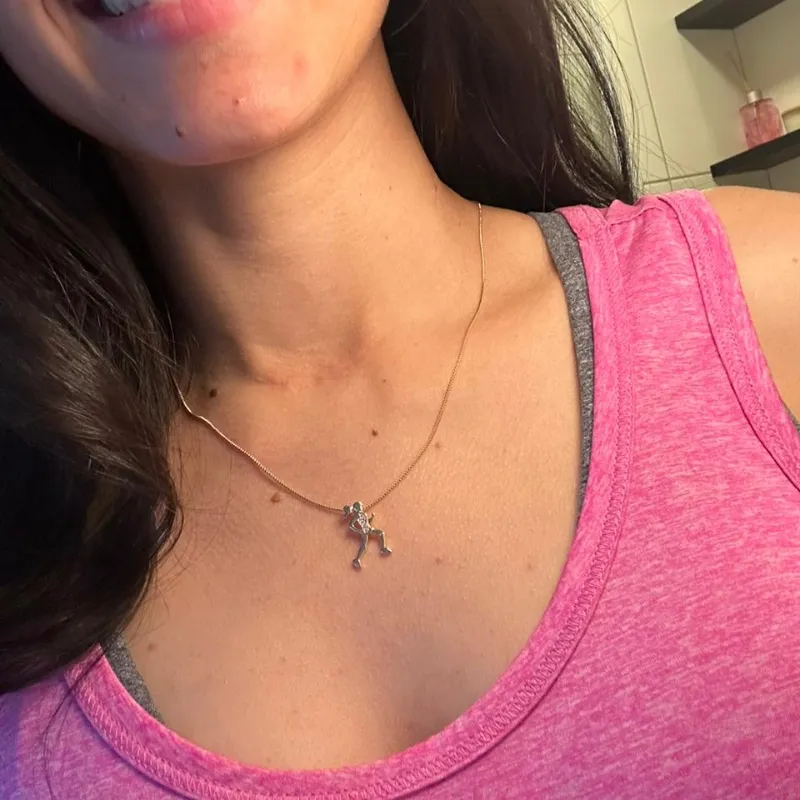 Colar Corredora cravejado em zircônias banhado a ouro 18k 50cm