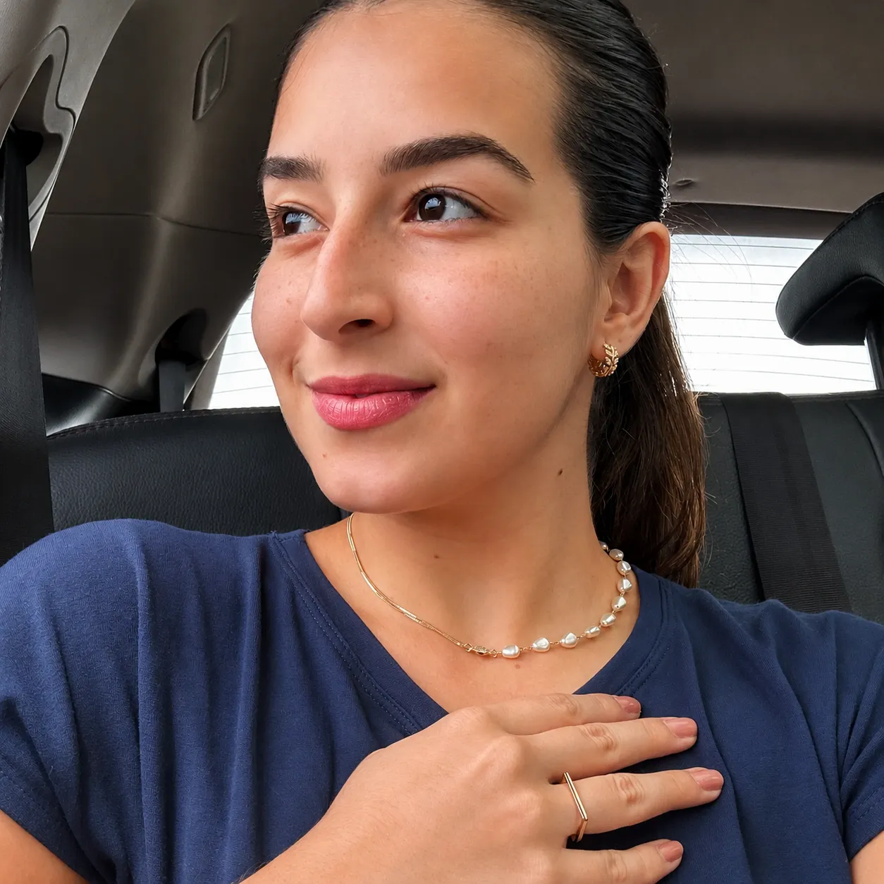 ANEL QUADRADO LISO BANHADO A OURO 18K